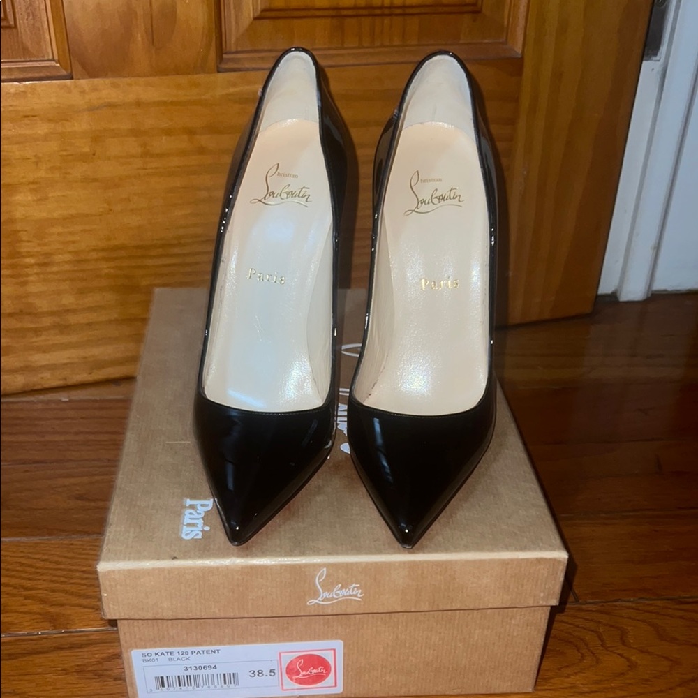 Christian Louboutin Black Patent Leather Pumps